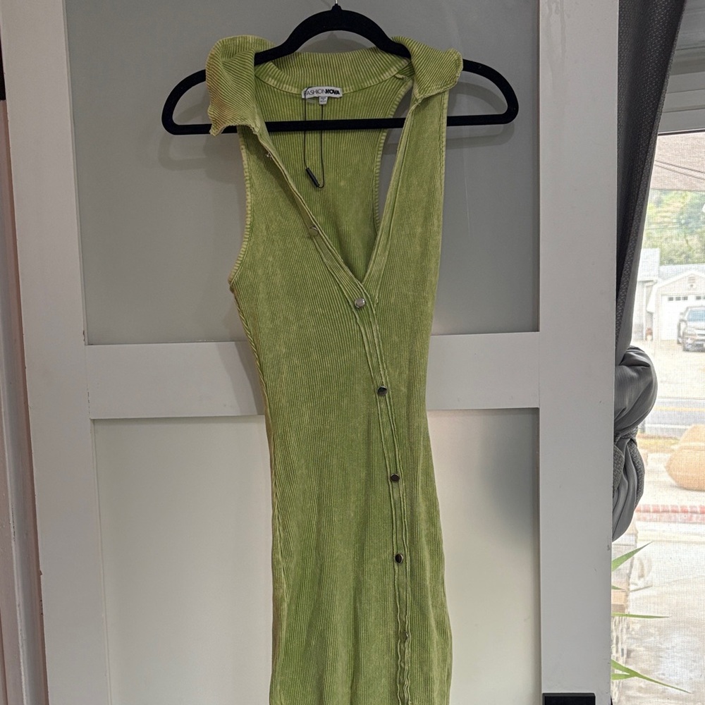 Fashion Nova Green Maxi Dress